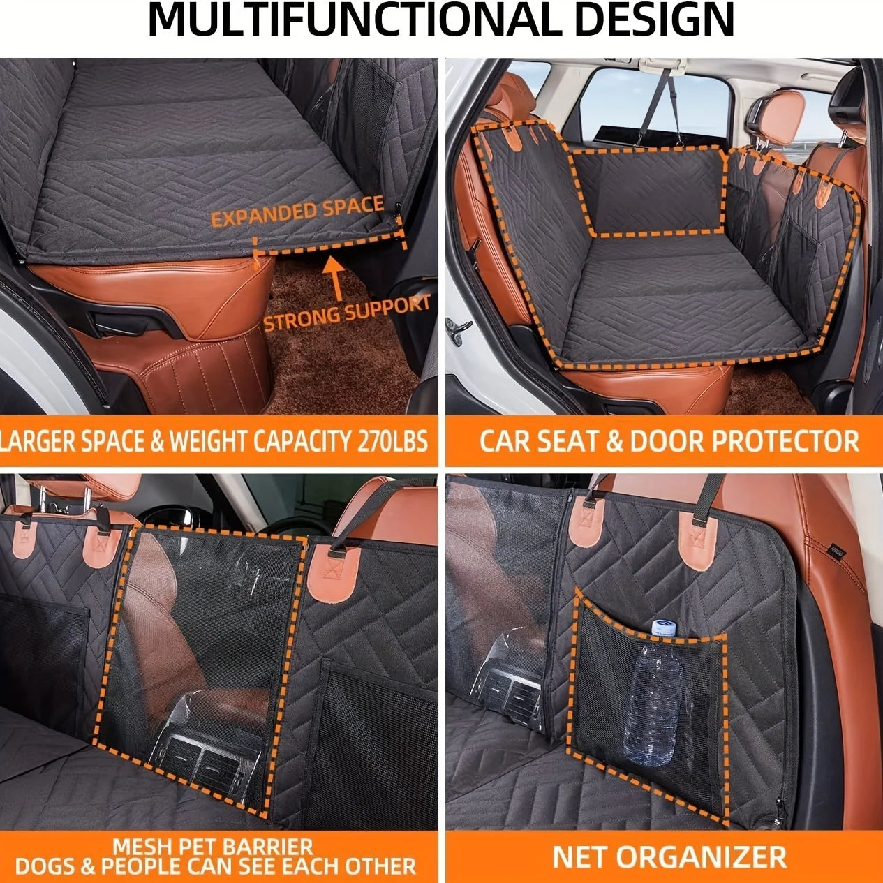 Car Mate™ - Hard Bottom Dog Seat Protector